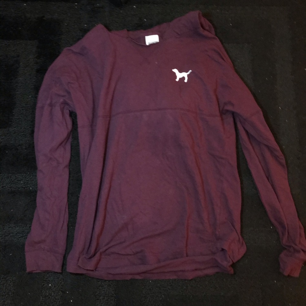 Maroon Victoria’s Secret Pink Hooded Sweatshirt